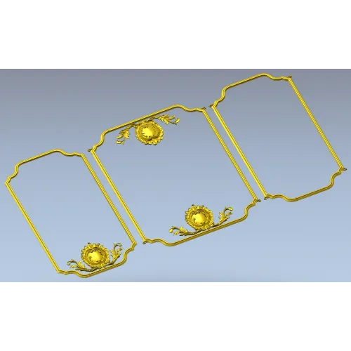 Триптих-вензель - 3D модель STL для ЧПУ