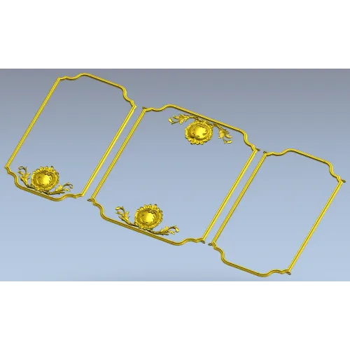 Триптих-вензель - 3D модель STL для ЧПУ