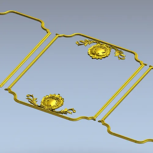 Триптих-вензель - 3D модель STL для ЧПУ