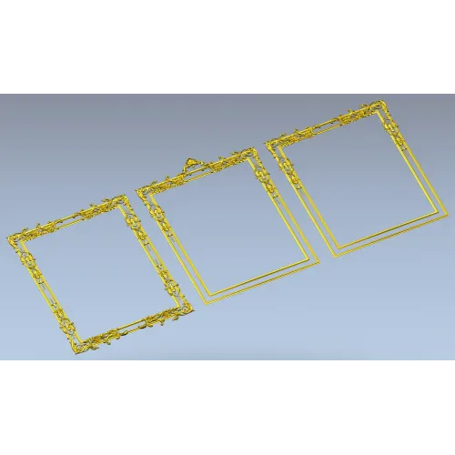 Рокайльная декоративная рамка - 3D модель в формате STL для ЧПУ