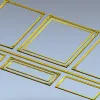 Рамочный комплект в барочном стиле - stl модель для ЧПУ