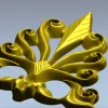 Декоративный акантовый вензель - 3D модель STL для ЧПУ