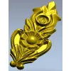 Вертикальный картуш "Флора" - 3D модель STL для ЧПУ