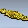 Картуш с розеткой в классическом стиле - stl модель для ЧПУ