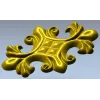 Барочный акантовый картуш в формате STL для ЧПУ