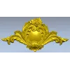Декоративный картуш с розой - STL модель для ЧПУ