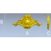 Декоративный картуш с розой - STL модель для ЧПУ