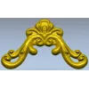 Рокайльный угловой декор для ЧПУ в формате STL