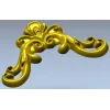 Рокайльный угловой декор для ЧПУ в формате STL