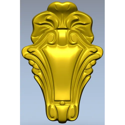 Вертикальный картуш рельефный - STL модель для ЧПУ