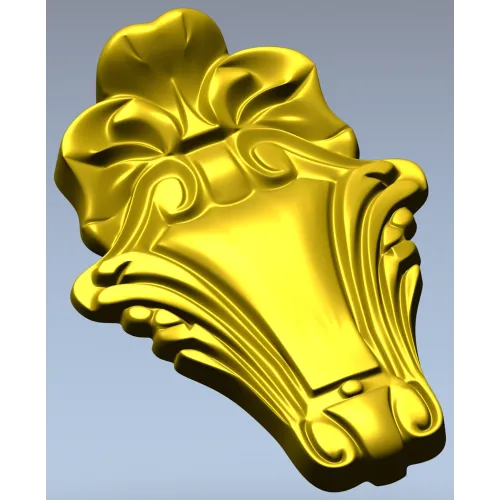 Вертикальный картуш рельефный - STL модель для ЧПУ