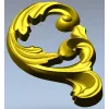 Rococo Acanthus Scroll - high-relief STL for CNC