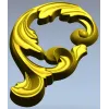 Rococo Acanthus Scroll - high-relief STL for CNC