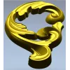 Rococo Acanthus Scroll - high-relief STL for CNC