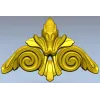 Acanthus Scroll Cartouche STL 3D Model for CNC