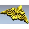 Acanthus Scroll Cartouche STL 3D Model for CNC