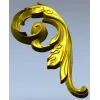 Acanthus Scroll Decorative STL Model for CNC