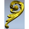 Acanthus Scroll Decorative STL Model for CNC