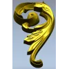 Acanthus Scroll Decorative STL Model for CNC
