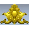 Декоративный картуш с овальным медальоном - stl модель для ЧПУ