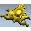 Декоративный картуш с овальным медальоном - stl модель для ЧПУ