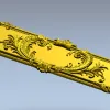 Рокайльный картуш для фрезеровки - 3D модель STL