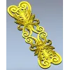 Acanthus Scroll Cartouche - STL 3D model for CNC