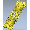 Acanthus Scroll Cartouche - STL 3D model for CNC