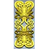 Acanthus Scroll Cartouche - STL 3D model for CNC