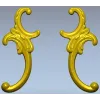 Baroque Corner Ornament STL for CNC