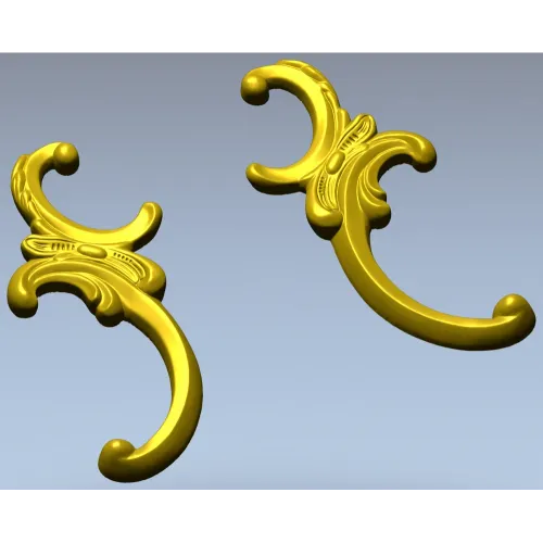 Baroque Corner Ornament STL for CNC