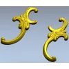 Baroque Corner Ornament STL for CNC
