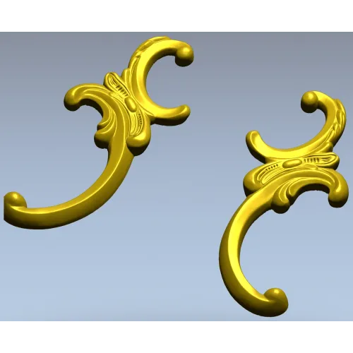 Baroque Corner Ornament STL for CNC