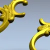 Baroque Corner Ornament STL for CNC