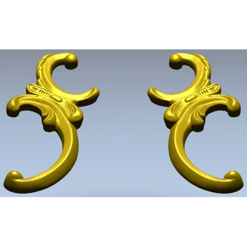 Baroque Corner Ornament STL for CNC