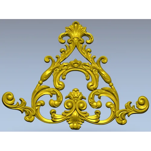 Треугольный рокайльный декор - 3D модель STL для ЧПУ
