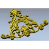 Треугольный рокайльный декор - 3D модель STL для ЧПУ