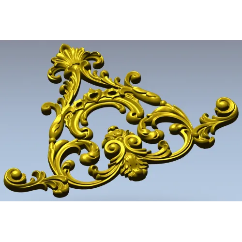 Треугольный рокайльный декор - 3D модель STL для ЧПУ