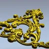 Треугольный рокайльный декор - 3D модель STL для ЧПУ