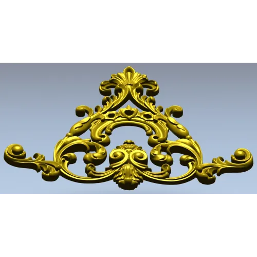 Треугольный рокайльный декор - 3D модель STL для ЧПУ
