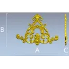 Треугольный рокайльный декор - 3D модель STL для ЧПУ