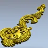 Рокайльный картуш для фрезерной резьбы