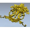 Ornate Floral Cartouche STL 3D Model for CNC Carving
