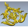 Картуш "Флерон" - декоративная 3D модель STL для ЧПУ