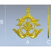 Картуш "Флерон" - декоративная 3D модель STL для ЧПУ
