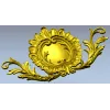 Rococo Cartouche STL 3D model for CNC carving