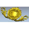 Rococo Cartouche STL 3D model for CNC carving