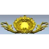 Rococo Cartouche STL 3D model for CNC carving