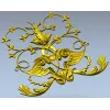 Rococo Cartouche Decorative Panel STL for CNC