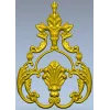 Baroque Acanthus Shell Cartouche - STL 3D model for CNC